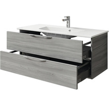 Waschtischunterschrank mit zwei Schubladen und Waschbecken