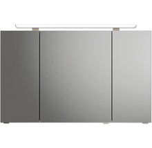 Badmöbelset 3-teilig Pelipal Sunline 300 BxHxT 117 x 200 x 48 cm Frontfarbe grau mit Waschtisch Mineralmarmor Griff chrom SET-164-111