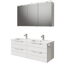 Badezimmermöbel-Set mit Spiegelschrank, Waschbecken und Unterschrank