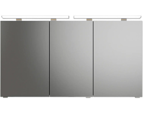 Armoire de toilette à trois portes avec éclairage