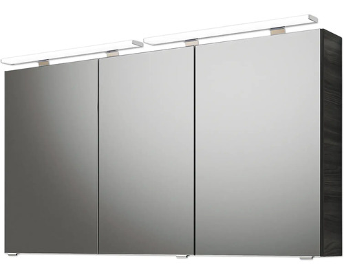 Armoire de toilette à trois portes avec éclairage intégré