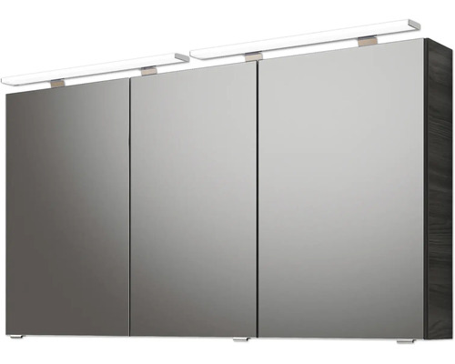 Armoire de toilette à trois portes avec éclairage