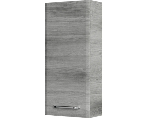 Hängeschrank mit Holzoptik und Metallgriff für Badezimmer