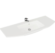 Badmöbel-Set Pelipal Quickset 328 BxHxT 175 x 200 x 39 cm Frontfarbe graphit struktur quer mit Mineralguss-Waschtisch und Hochschrank, Unterschrank und Wandschrank 328.120006