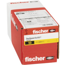 Cheville Fischer DuoXpand 8x100 T, 50 pièces en emballage carton