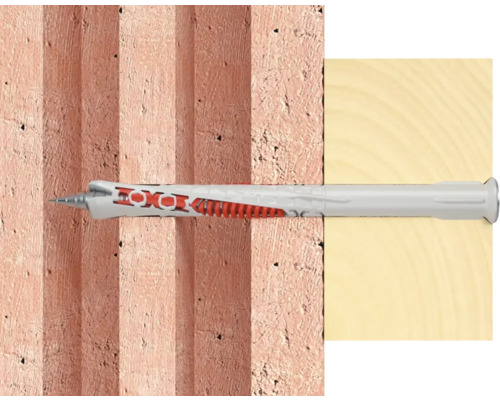 Cheville universelle dans mur et bois