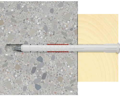 Cheville universelle dans le béton et le bois