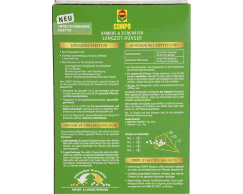 COMPO Engrais longue durée pour bambous et graminées ornementales