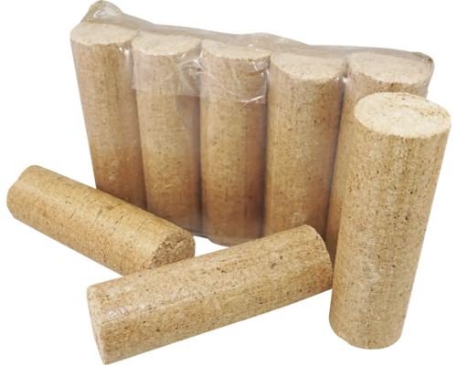 Briquettes de bois rondes sans trou d'aération 10 kg
