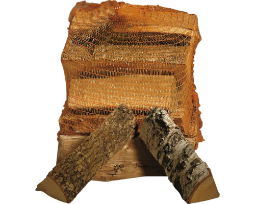 Bois de chauffage en filet avec bûches individuelles
