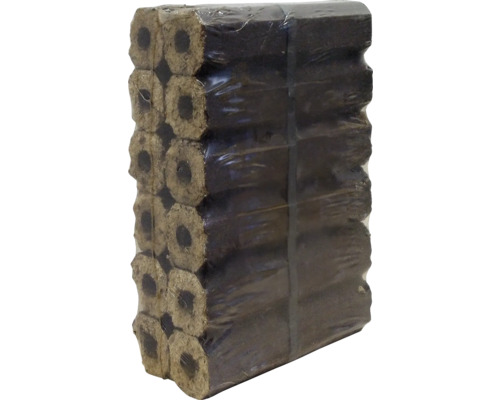 Briquettes en bois dur avec trou 10 kg