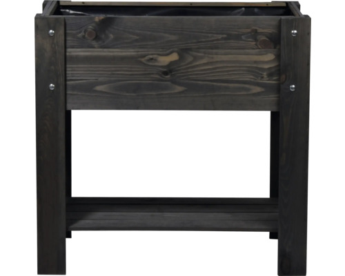 Jardinière sur pieds en bois avec espace de rangement