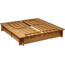 Sandkasten aus Holz mit Deckel