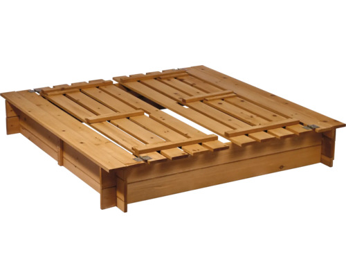 Bac à sable en bois avec couvercle