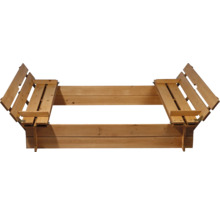 Hochbeet aus Holz mit aufklappbaren Seitenteilen
