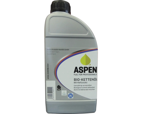 Huile bio pour tronçonneuses ASPEN 1 litres Huile bio pour tronçonneuses ASPEN 1 litres