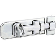 Verrou de porte porte cadenas de sécurité avec poignée plate et boucle 100 x 40 mm galvanisé, passivation couche épaisse