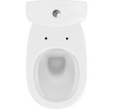 Draufsicht einer Toilette mit Spülkasten