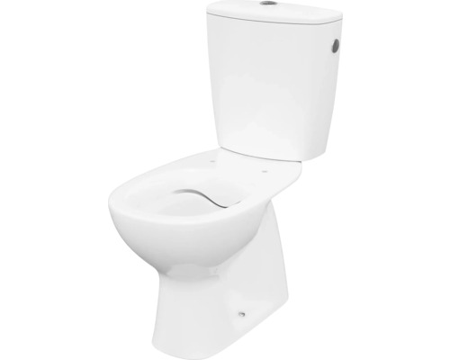 Weißes Stand-WC mit Spülkasten