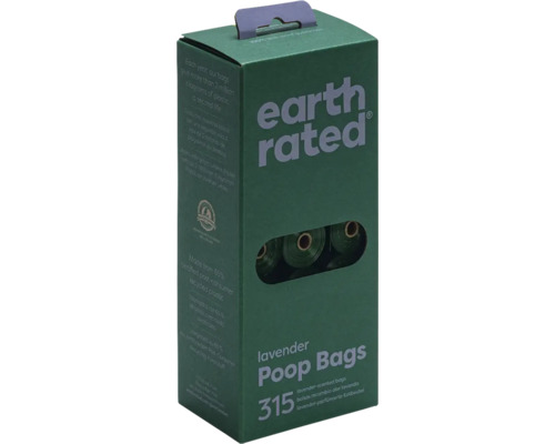 Sacs à excréments Earth Rated parfumés à la lavande, paquet de 315 pièces