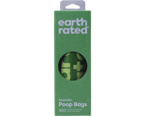Earth Rated sacs à excréments parfumés à la lavande, 300 pièces