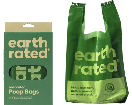 Earth Rated Sacs à déjections canines, 120 unités