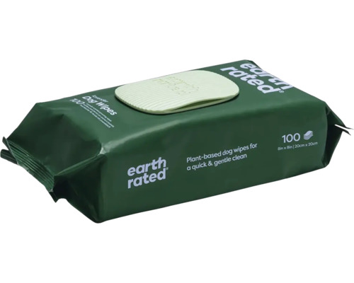 Lingettes earth rated 100 pces parfum lavande pour pattes etc. Lingettes nettoyantes pour chiens Earth Rated, 100 pièces