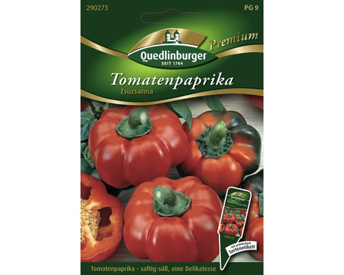 Semences de légumes poivron-tomate 'Szuszanna' Quedlinburger