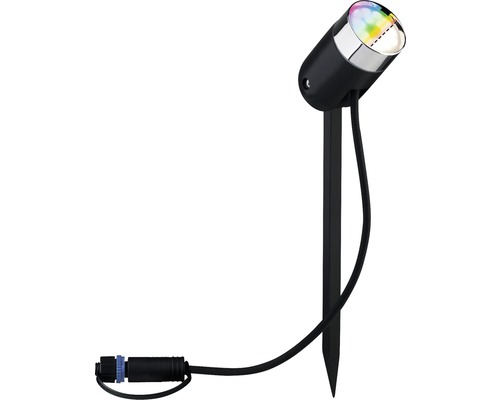 Projecteur de jardin avec piquet de terre et câble de raccordement