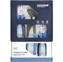 Gedore Jeu de pinces de puissance, 3 pièces