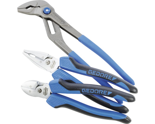 Pince multiprise, pince combinée et pince coupante de côté de Gedore