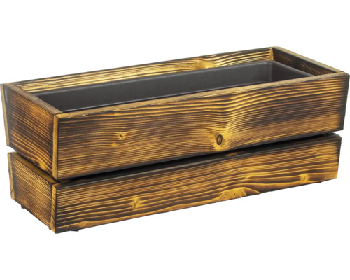 Holzblumenkasten mit Kunststoffeinsatz