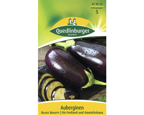 Aubergine « Black Beauty » Quedlinburger semence de légumes Semences d''aubergines Black Beauty de Quedlinburger pour pleine terre et serre