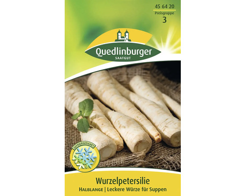 Persil tubéreux mi-long Quedlinburger semence de fines herbes Paquet de graines de persil tubéreux pour un assaisonnement savoureux de Quedlinburger Saatgut