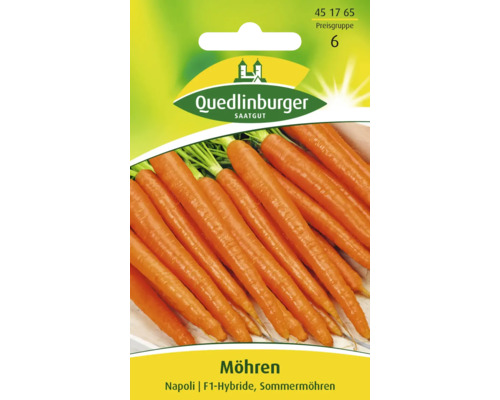 Carotte « Napoli » Quedlinburger semence de légumes Sachet de graines de carottes Napoli de Quedlinburger