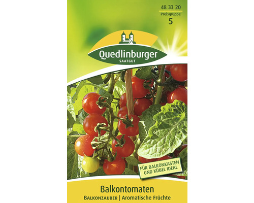 Tomate « Balkonzauber » Quedlinburger semence de légumes Sachet de graines de tomates de balcon de la marque Quedlinburger Saatgut