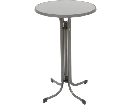 Mange-debout Ø 70 cm bois métal rond anthracite Mange-debout Ø 70 cm bois métal rond anthracite