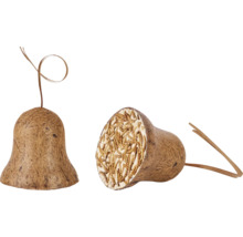 Cloche aux vers de farine pour oiseaux de jardin en fibre de coco
