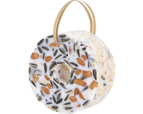 Nourriture pour oiseaux sauvages anneau de graines géant 200 g nourriture d’hiver pour oiseaux Anneau d''aliments ronds pour oiseaux avec graines et suspension