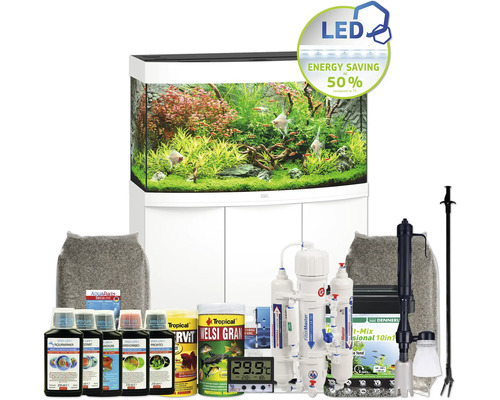 Aquarium Juwel Lido 200 avec éclairage LED, pompe, filtre, chauffage sans  meuble bas gris - HORNBACH