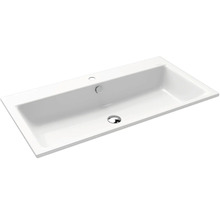 KALDEWEI Einbauwaschbecken Puro 90 cm Stahl-Email mit Hahnloch und Perleffekt weiß 900206013001