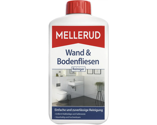 Nettoyant pour carrelages muraux et carrelages de sol Mellerud 1 l Bouteille de nettoyant pour murs et sols Mellerud