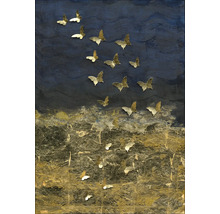 Leinwandbild Original Golden Butterflies II 70x100 cm