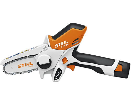 Élagueuse/mini tronçonneuse sans fil STIHL GTA 26 10,8V/2,5 Ah avec batterie et chargeur