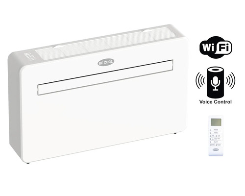Climatiseur monoblock 10.000 BTU 1120 W pour pièce allant jusqu'à 90 m³ avec Wi-Fi compatible Smart Home blanc sans besoin de tuyau d'évacuation d'air