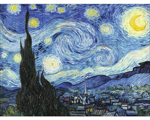 Tableau sur toile Van Gogh The Starry Night 77x57 cm