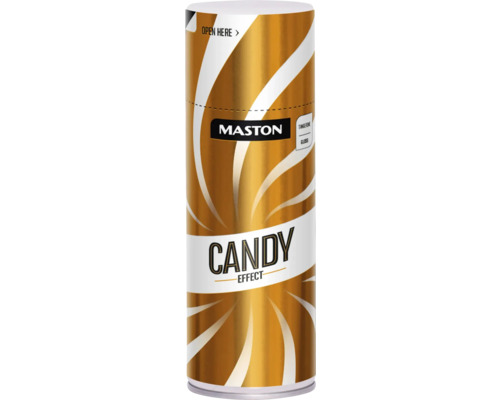 Peinture aérosol Maston Candy Effect transparent orange avec effet scintillant 400ml Bombe de peinture Mastons Candy Effect