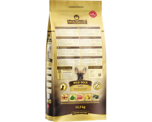 Wolfsblut Wild Duck Puppy Trockenfutter im 12,5 Kilogramm Sack