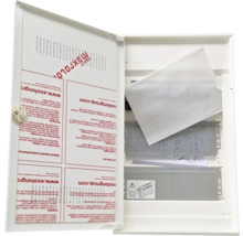 Petit boîtier de distribution Hager en saillie 3 rangées hxlxp 515 x 305 x 95 mm blanc