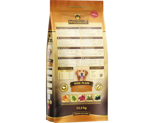 Wolfsblut Wide Plain Adult Trockenfutter für Hunde, 12,5 kg
